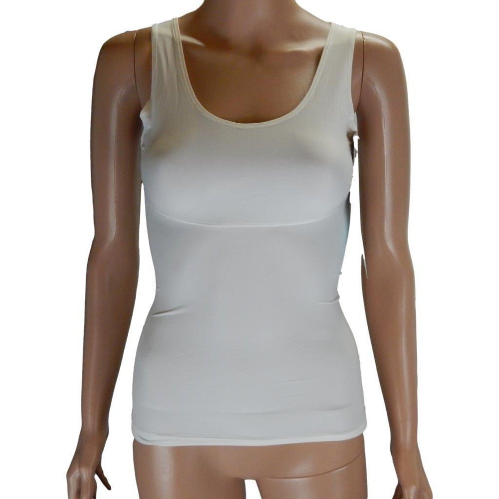 XL & 1X Women's White Tummy Control Shaping Cami